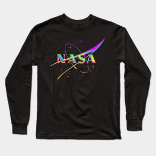 Nasa Neon Chrome Long Sleeve T-Shirt